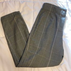 High Waisted Cropped Trousers with Matching Belt